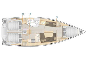 Hanse 388 „Tecla - Water maker, Solar Panel - BOTH SAILS triradial, Retractabile Bow Trust“ – fotka 11