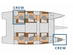 New 59 „Libertà - Luxury Catamaran, A/C, Generator, Water maker, Solar panel“ – fotka 3