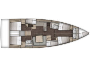 Dufour 54 „Violante - Water maker, Solar Panel“ – fotka 4