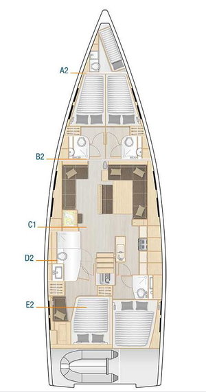Hanse 548 „Lady Ardea“ – fotka 22