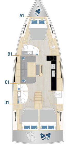 Hanse 460 „FeMi Star“ – fotka 21