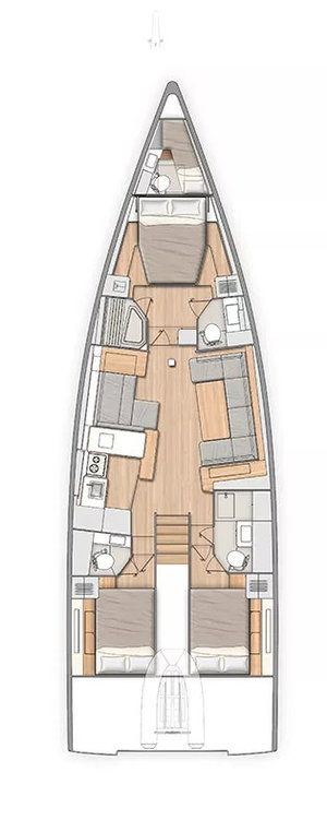 Oceanis 54 - 3 + 1 cab. „Eve One“ – fotka 3