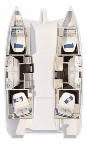 Fountaine Pajot New 41 Quatuor 4 „Cataya“ – fotka 13